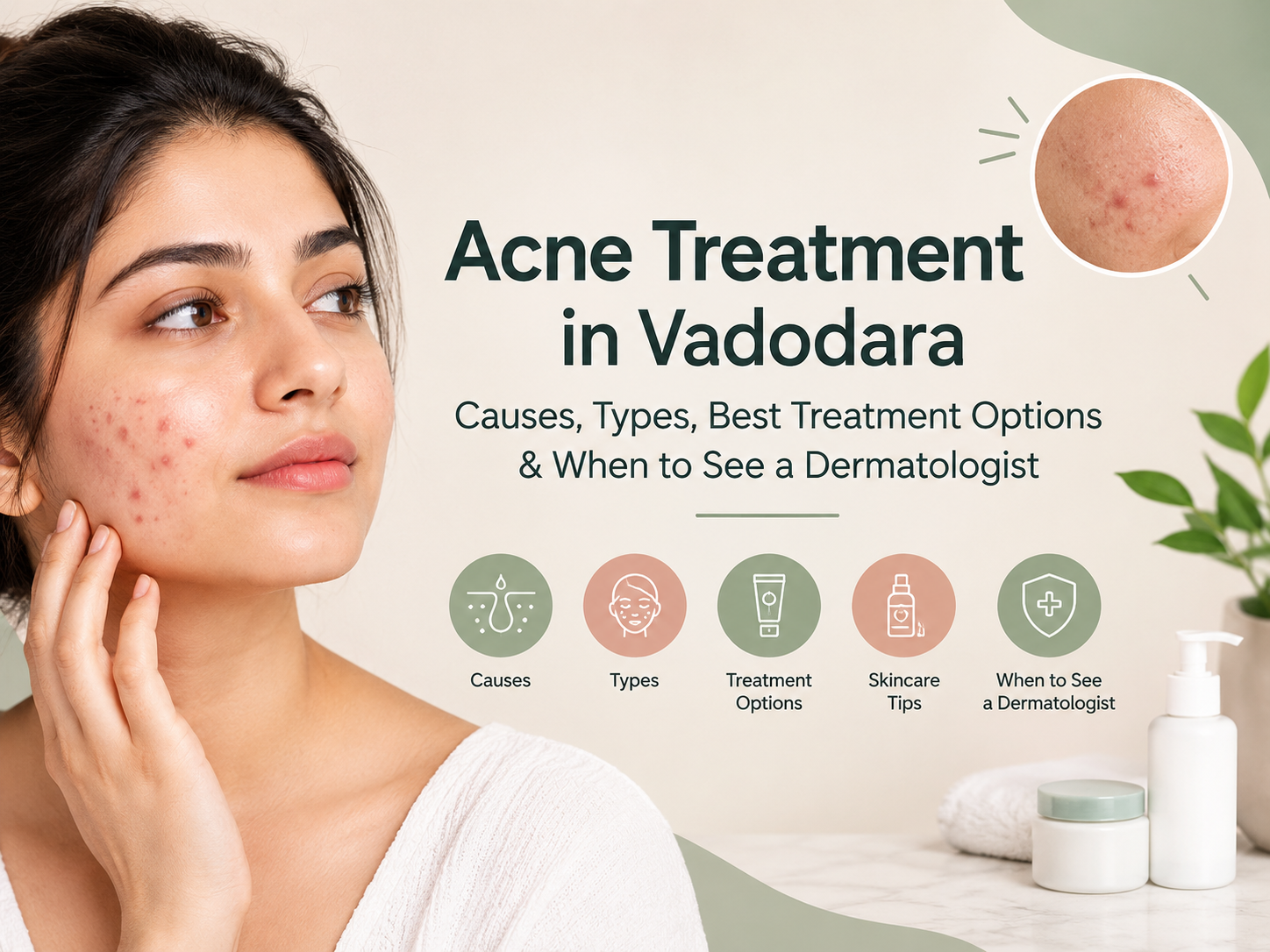 Acne Treatment in Vadodara: Causes, Types, Best Treatment Options & When to See a Dermatologist